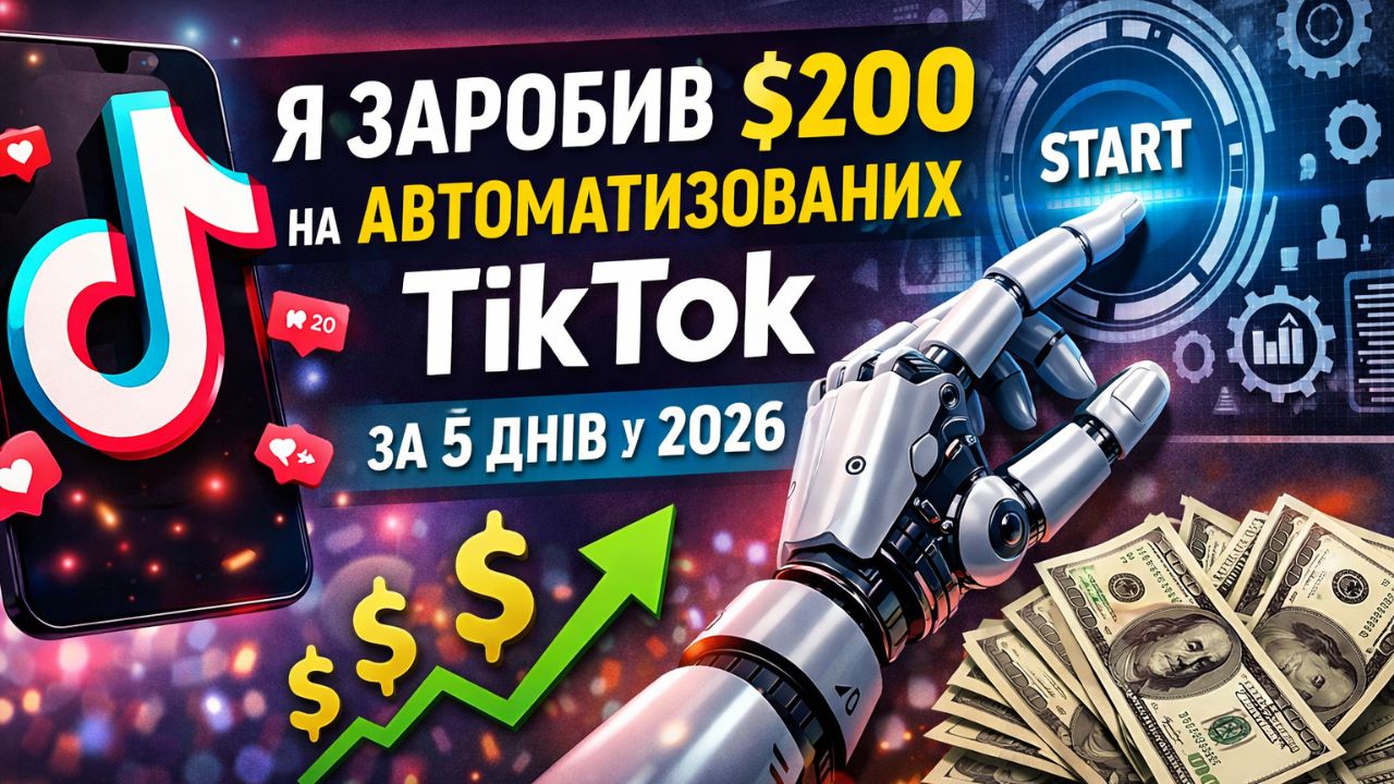Як я заробив 200$ на ТікТок акаунтах за 5 днів у 2026